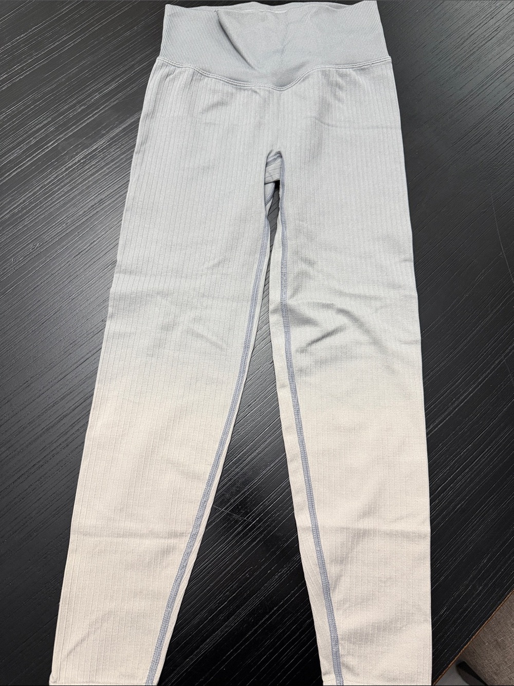 PINK Victoria's Secret Ribbed High-Waist Leggings - Light Gray